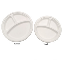 3 compartment Plate Disposable Food Container